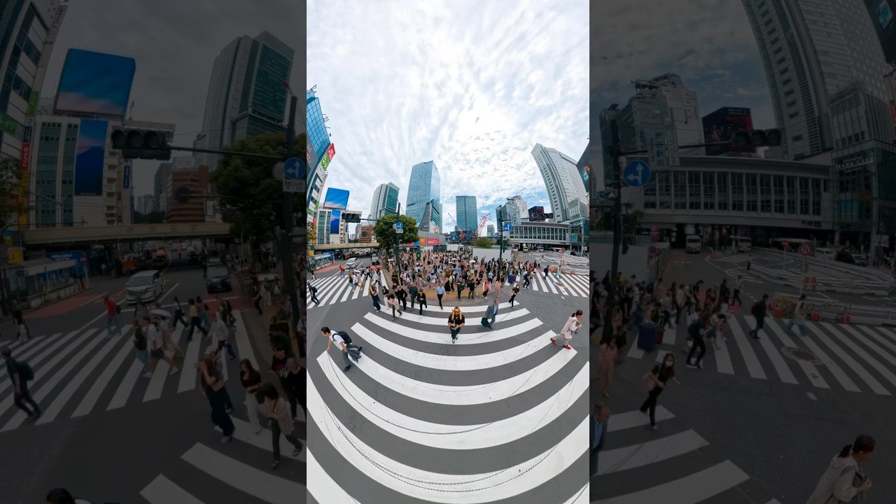 #ShibuyaCrossing 🚦 #TokyoVibes ✨ #JapanTravel 🇯🇵 #Insta360 🎬 #TokyoIn360 🌀 #UrbanVibes 🌆