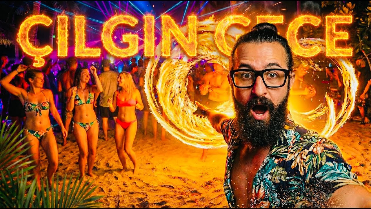 Çılgın Gece Beach Parti 🔥 | #tayland #taylandvlog #PhiPhiBeachParty #PhiPhi