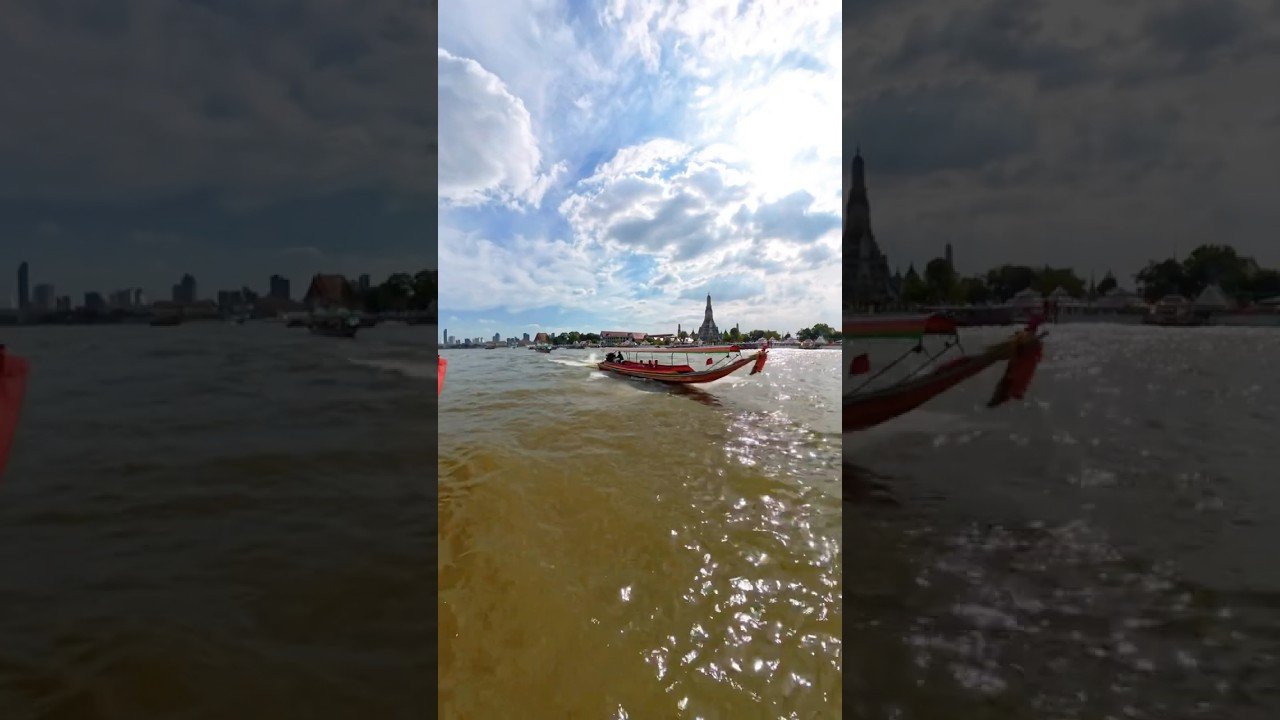 🌅 Wat Arun’u Chao Phraya Nehri’nden izlemek.#WatArun #Bangkok #Thailand #Shorts