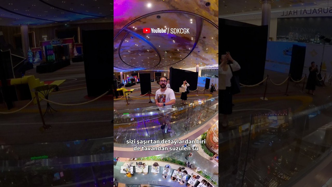💧ICONSIAM’de tavandan süzülen büyüleyici su gösterisi. #ICONSIAM #Bangkok #Thailand #shorts