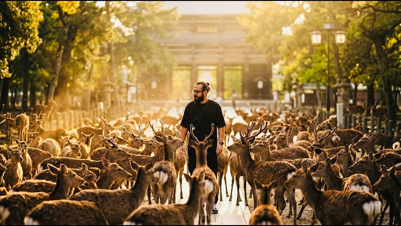Burası Gerçek mi? 🦌 Binlerce Geyiğin Yaşadığı Şehir: Nara! 🇯🇵