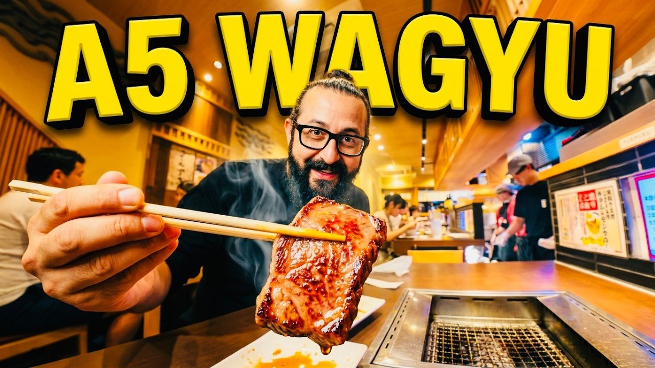 Japonya’da Gerçek A5 Wagyu Deneyimi! 🥩 Tokyo Yakiniku Turu 🇯🇵